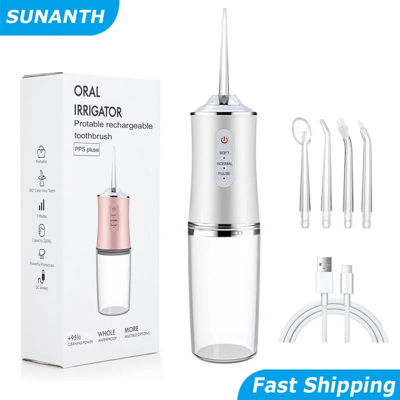 Portable Cordless Teeth cleaning machine Travel Oral Irrigator USB