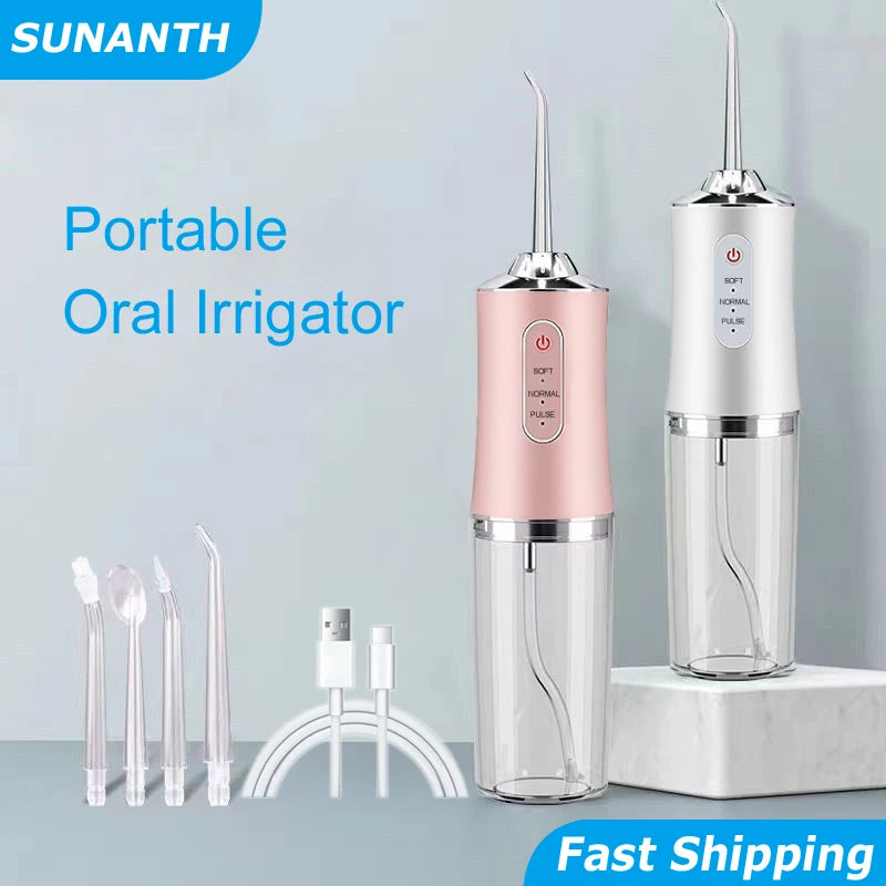 Portable Cordless Teeth cleaning machine Travel Oral Irrigator USB