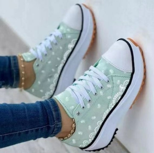 Fashion Women Sneakers Casual Sport Shoes Pattern Canvas