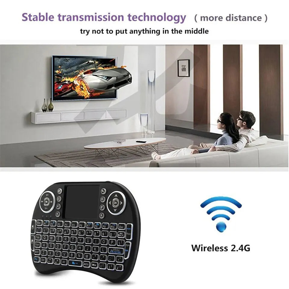 I8 Mini Wireless Keyboard 2.4G Air Mouse Remote Touchpad For Android